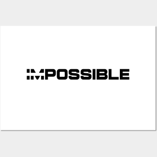 impossible strikethrough Posters and Art